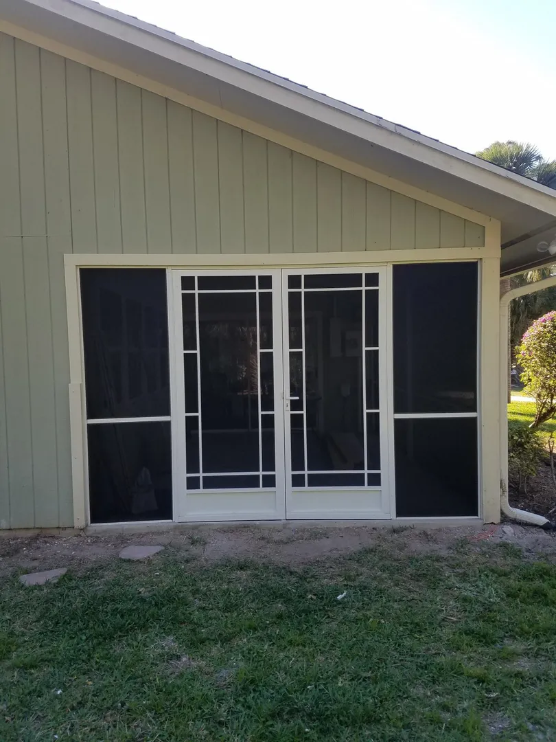 Patio screen installation